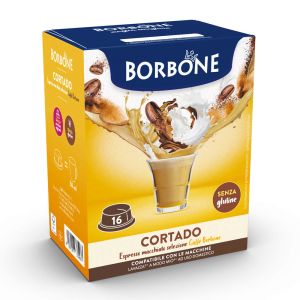 Caffè Borbone capsule compatibili A Modo Mio CORTADO - conf. 16 pz.