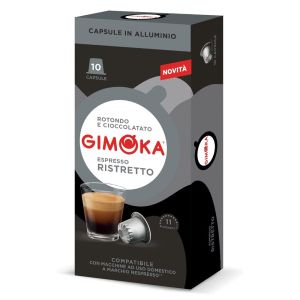 Caffè Gimoka Capsule Alluminio compatibili Nespresso, RISTRETTO, 10pz