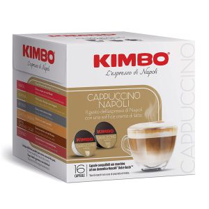 Caffè Kimbo capsule Dolce Gusto, 100% CAPPUCCINO NAPOLI - conf. da 16 CAPSULE