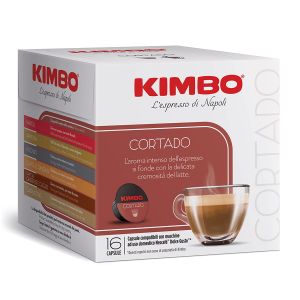 Caffè Kimbo capsule Dolce Gusto, 100% CORTADO - conf. da 16 CAPSULE