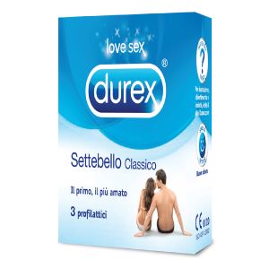 DUREX Settebello Classico - Preservativi classici - confezione 3 profilattici