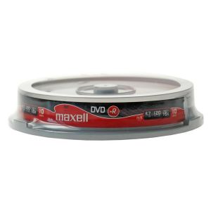 Maxell 10 DVD-R 4,7GB 120 Min 16x cake spindle - 275593