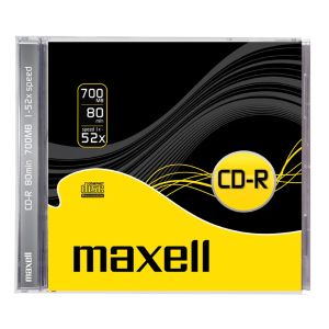 Maxell - 10 CD-R 700Mb in Jewel Case singoli da 10mm - 624826.40