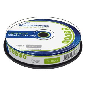 MediaRange 10 DVD-R 4.7GB 120 min 16x Cake Box - MR452