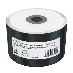 MediaRange 50 Mini CD-R 200MB 22min 24x inkjet fullsurface printable in shrink MR257-U