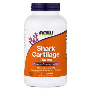 NOW FOODS Shark Cartilage 750 mg, 300 Capsule - cartilagine di squalo